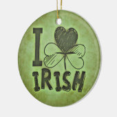 I Love Irish Ornament Round (Links)