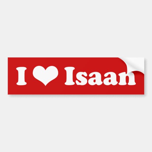 I Love Isaan Bumpersticker (Voorkant)