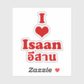 I Love Isaan ❤ Thailand Sticker (Vel)