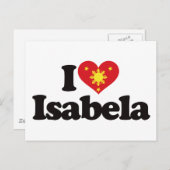 I Love Isabela Briefkaart (Voorkant / Achterkant)