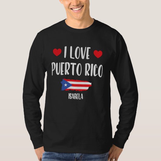 I Love Isabela Puerto Rico T-shirt (Voorkant)
