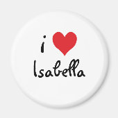 I Love Isabella Magneet (Voorkant)