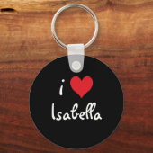 I Love Isabella Sleutelhanger (Voorkant)