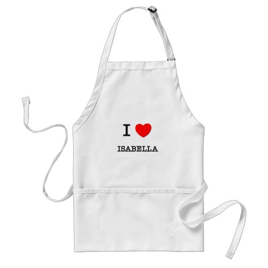 I Love Isabella Standaard Schort (Voorkant)