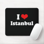I Love Istanbul Tshirt White Tshirt Muismat (Met muis)