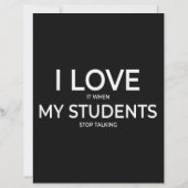 I Love It When My Students Stop Talking Highschool (Achterkant)