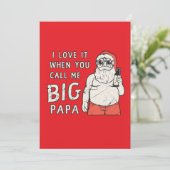 I love it when you call me big papa kaart (Staand voorkant)