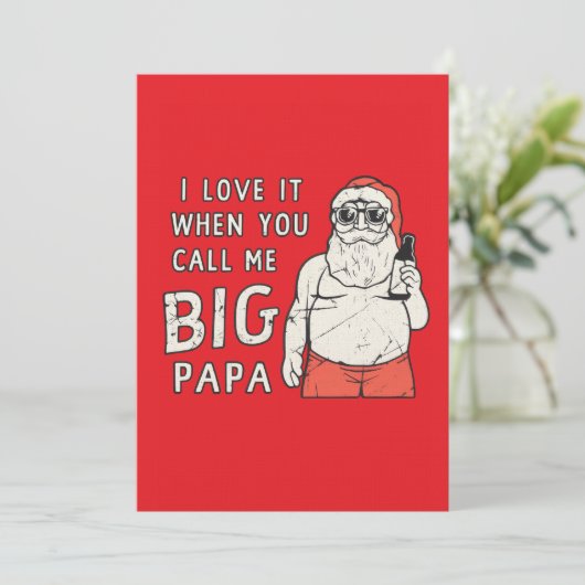 I love it when you call me big papa kaart (Staand voorkant)