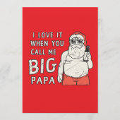 I love it when you call me big papa kaart (Voorkant)