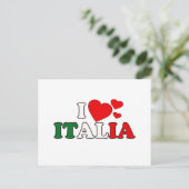 I Love Italia Briefkaart (Staand voorkant)