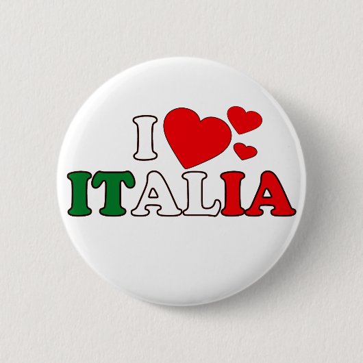 I Love Italia Button (Voorkant)
