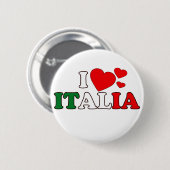 I Love Italia Button (Voorkant /achterkant)
