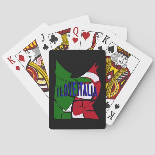 I Love Italia Pokerkaarten (Achterkant)