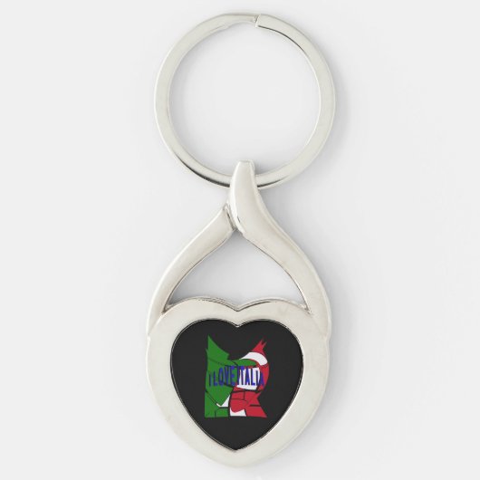 I Love Italia Sleutelhanger (Voorkant)