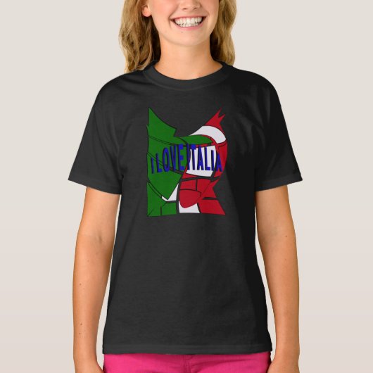 I Love Italia T-shirt (Voorkant)