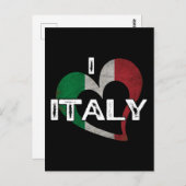 I LOVE ITALY BRIEFKAART (Voorkant / Achterkant)