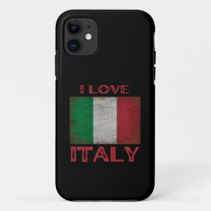 I LOVE ITALY, ITALY FLAG Case-Mate iPhone CASE