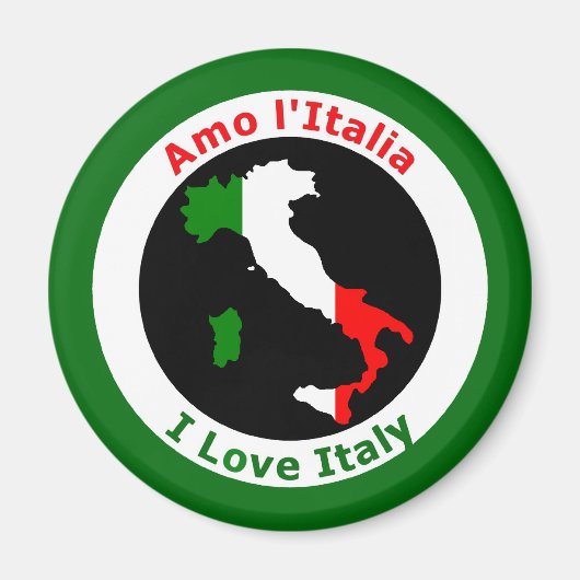 I LOVE ITALY MAGNEET (Voorkant)