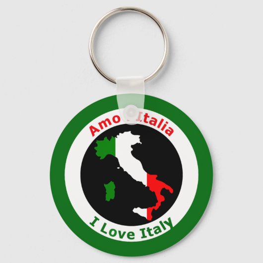 I LOVE ITALY SLEUTELHANGER (Voorkant)
