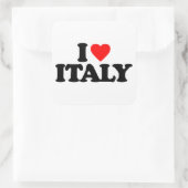 I LOVE ITALY VIERKANTE STICKER (Tas)