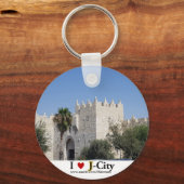 I LOVE J CITY - Damscus gate sleutelhanger (Voorkant)