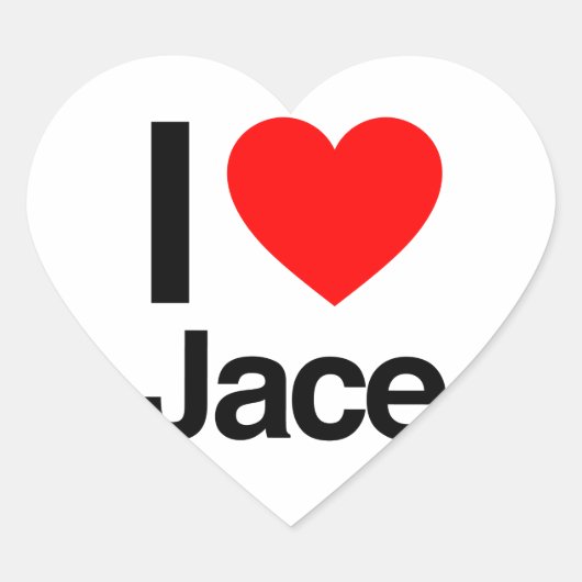 i love jace hart sticker (Voorkant)