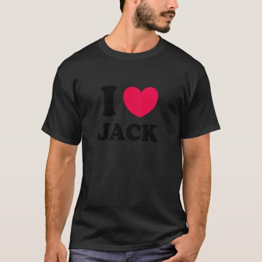I Love Jack T-shirt (Voorkant)