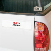 I Love Jackie Bumpersticker (Op Truck)