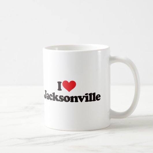 I Love Jacksonville Koffiemok (Rechts)