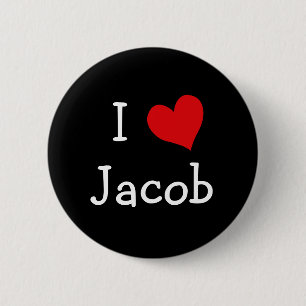 I Love Jacob Ronde Button 5,7 Cm