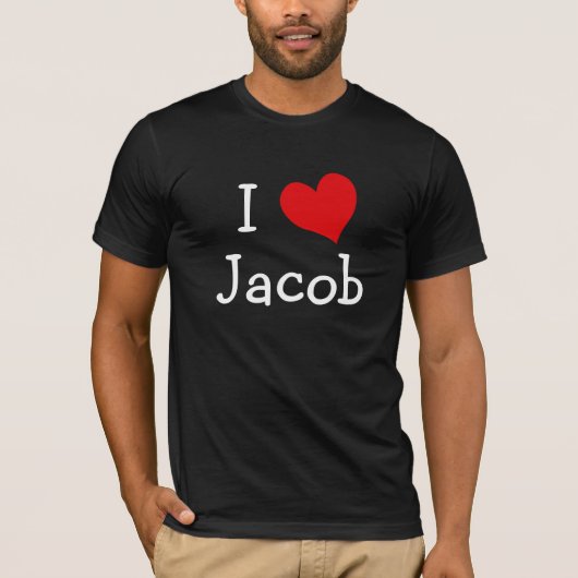 I Love Jacob T-shirt (Voorkant)