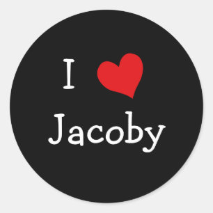 I Love Jacoby Ronde Sticker
