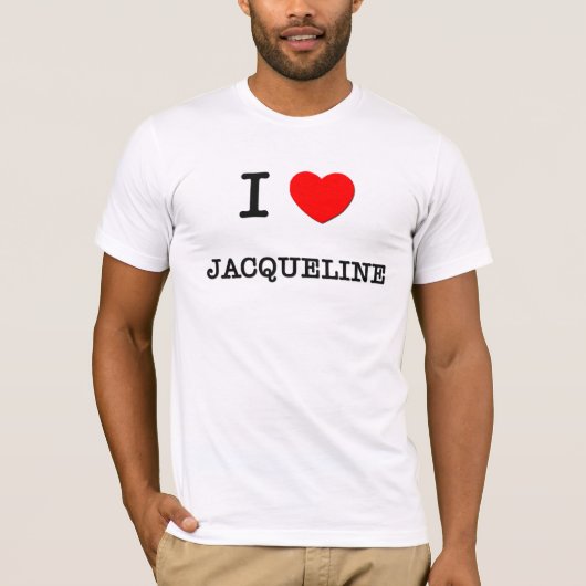 I Love Jacqueline T-shirt (Voorkant)