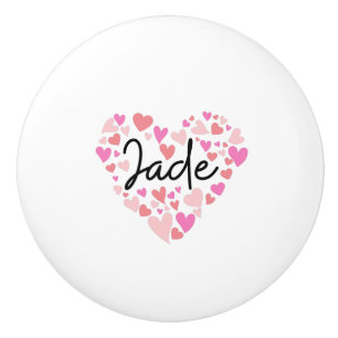 I love Jade Keramische Knop