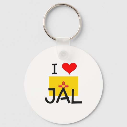 I Love Jal New Mexico Sleutelhanger (Voorkant)