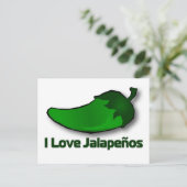 I Love Jalapenos Briefkaart (Staand voorkant)