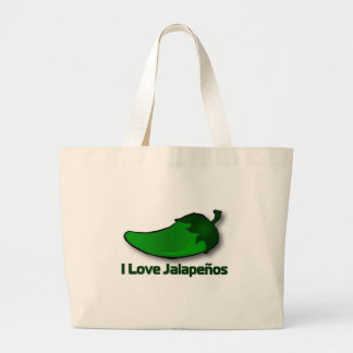 I Love Jalapenos Grote Tote Bag