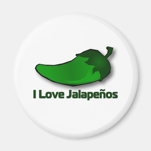 I Love Jalapenos Magneet (Voorkant)