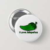 I Love Jalapenos Ronde Button 5,7 Cm (Voorkant /achterkant)