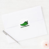 I Love Jalapenos Ronde Sticker (Envelop)
