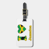 I love Jamaica Bagagelabel (Voorkant verticaal)
