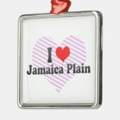 I Love Jamaica Plain, Verenigde Staten Metalen Ornament (Links)