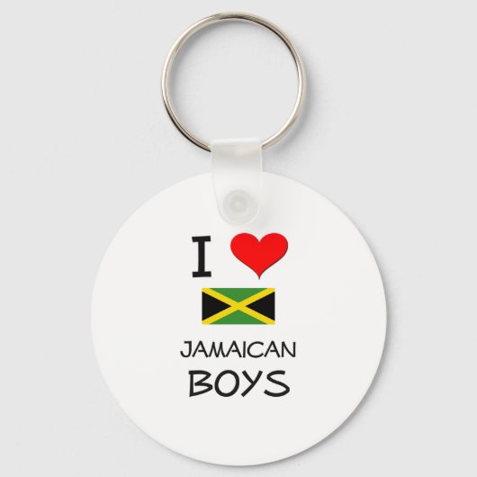 I Love Jamaican Boys Sleutelhanger (Voorkant)