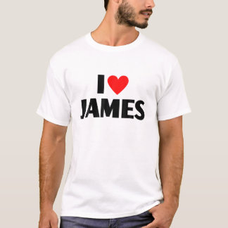 I Love James - I Heart James T-shirt