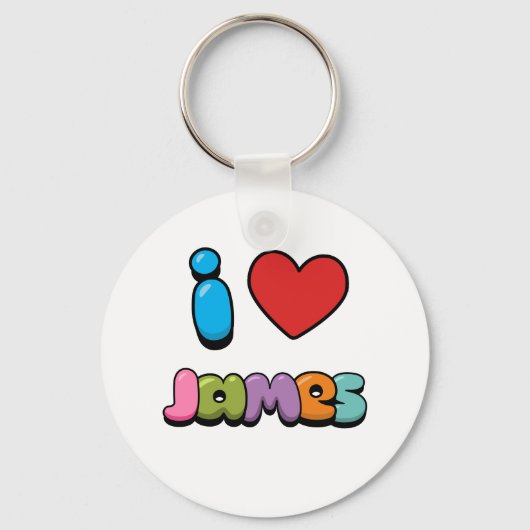 I Love James Sleutelhanger (Voorkant)