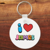 I Love James Sleutelhanger (Voorkant)