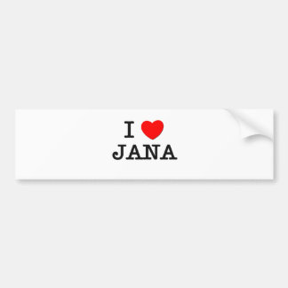 I Love Jana Bumpersticker