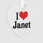 I Love Janet Ornament (voorkant)