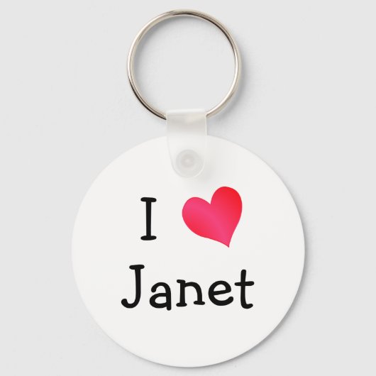 I Love Janet Sleutelhanger (Voorkant)