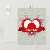  I Love Japan Briefkaart (Voorkant / Achterkant)